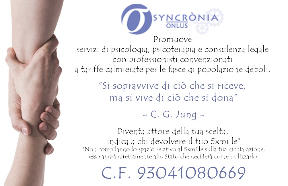 Al momento stai visualizzando 🔗DONA IL TUO 5*1000 A SYNCRONIA!🔗